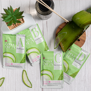 Kit Spa Manicura y Pedicura Aloe Vera 4 Sobres